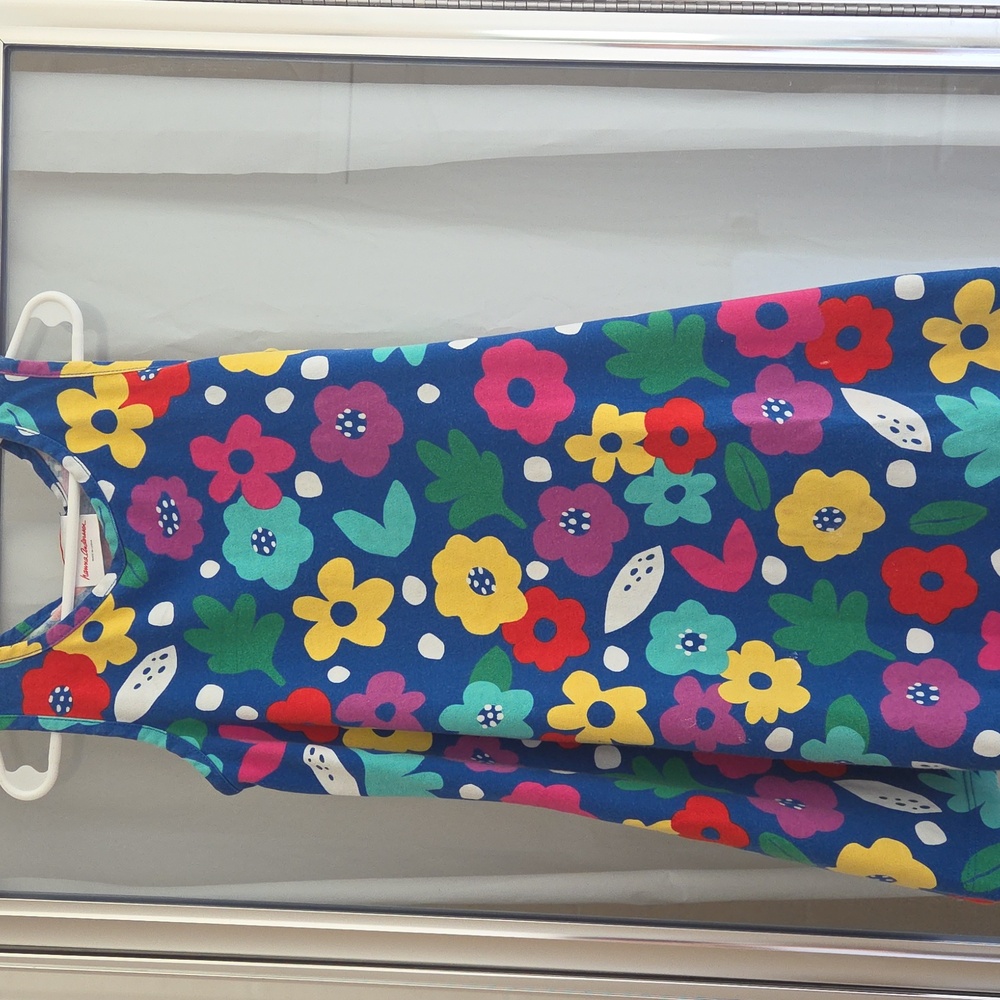 Hanna Andersson Blue Floral Kids Dress